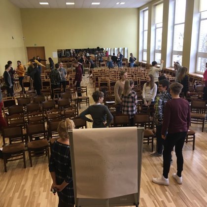 Aktīvs treniņa process Rīgas 64.vidusskolā 2.grupa