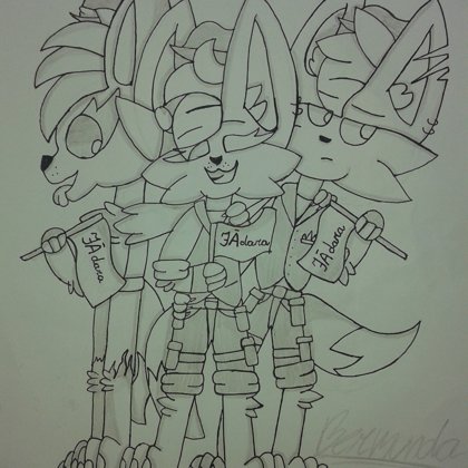 Tie esam mēs - nometnes vadītāji mūsu nometnes dalībnieces Danielas Izpildījumā.