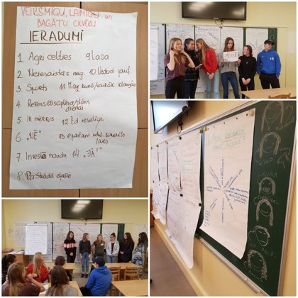 Ar Jelgavas valsts ģimnāzijas jauniešiem par veiksmīgu cilvēku ieradumiem