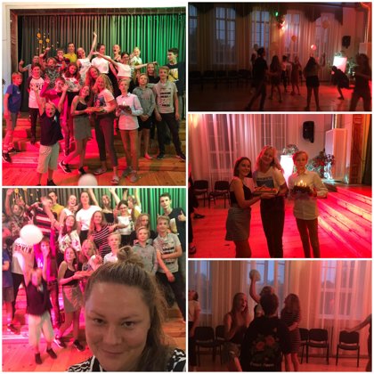 Pēc labi padarīta darba - ballīte arī mūsu nometnē!